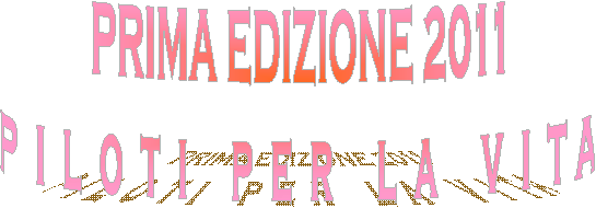 PRIMA EDIZIONE 2010
p  i  l  o  t  i   p  e  r   l  a   v  i  t a
